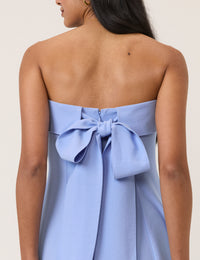 Blue Bow Back Chelsea Midi Dress