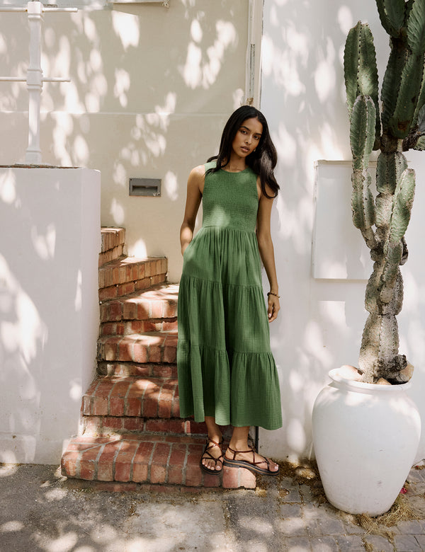 Green Sleeveless Charlie Midaxi Dress
