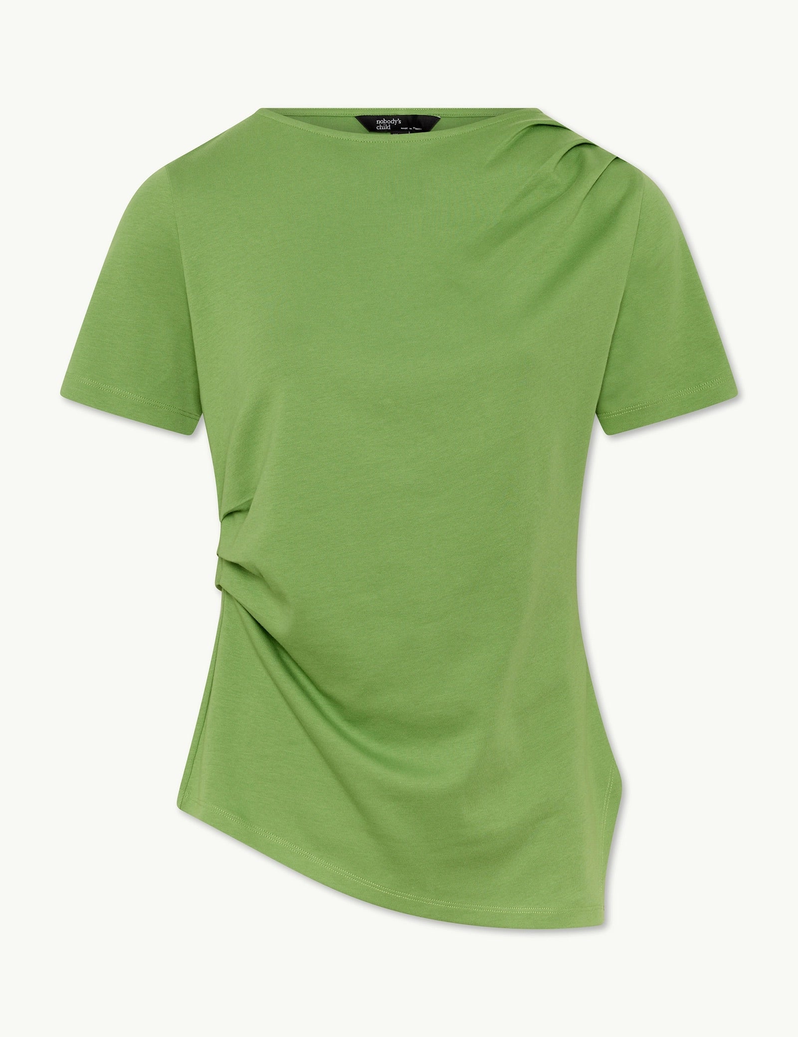 Green Pleated T-Shirt