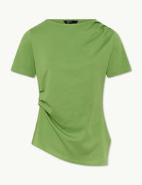 Green Pleated T-Shirt