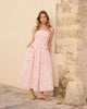 Pink Sun Embroidered Bandeau Alice Midi Dress