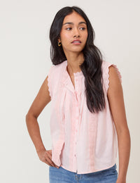 Light Pink Sleeveless Blouse