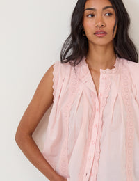 Light Pink Sleeveless Blouse