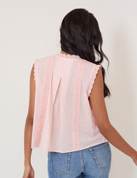 Light Pink Sleeveless Blouse