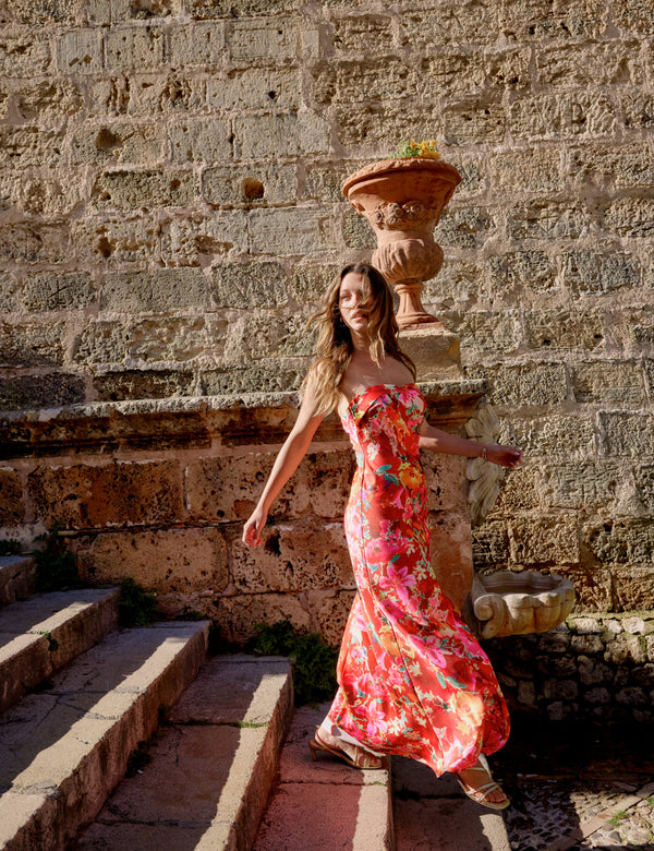 Pink Floral Robyn Maxi Dress