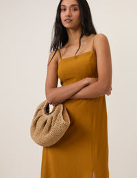 Mustard Yellow Maddy Midi Dress