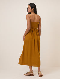 Mustard Yellow Maddy Midi Dress
