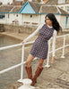 Blue and Red Gingham Vicky Mini Dress