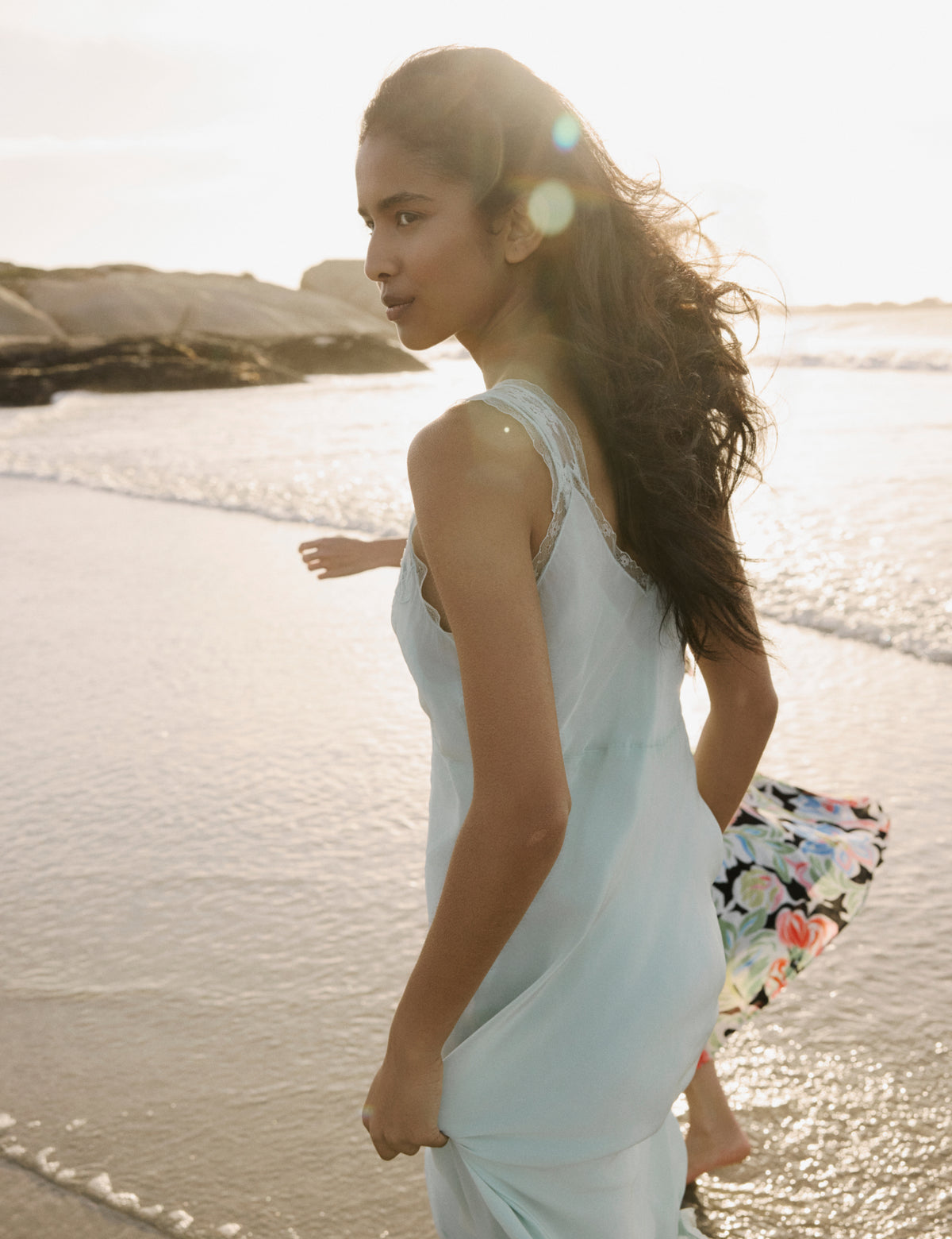 Blue Lace Lenora Maxi Dress