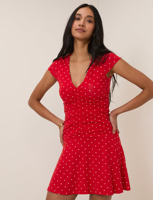 Red Polka Dot Harley Mini Dress