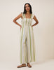 Green & Blue Stripe Maya Jumpsuit