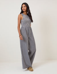 Black Gingham Ruth Jumpsuit