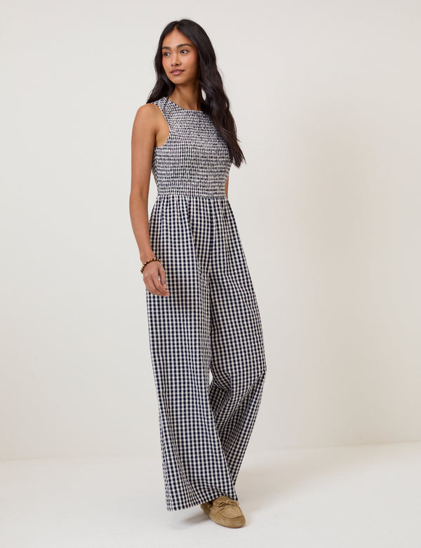Black Gingham Ruth Jumpsuit