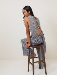 Black Gingham Ruth Jumpsuit