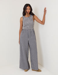 Black Gingham Ruth Jumpsuit