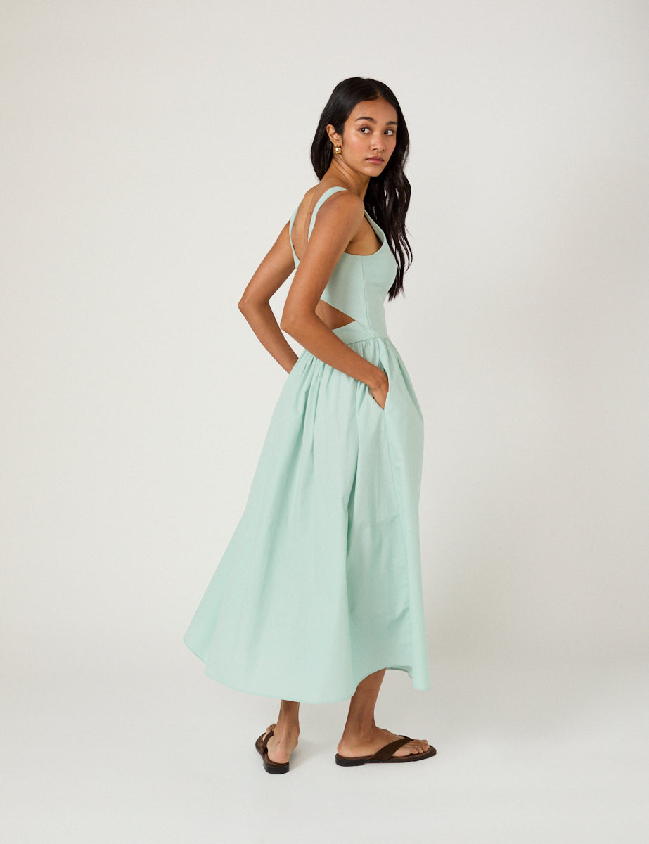 Mint Green Eliana Midi Dress Mint Green Eliana Midi Dress