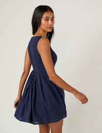Navy Cora Mini Dress