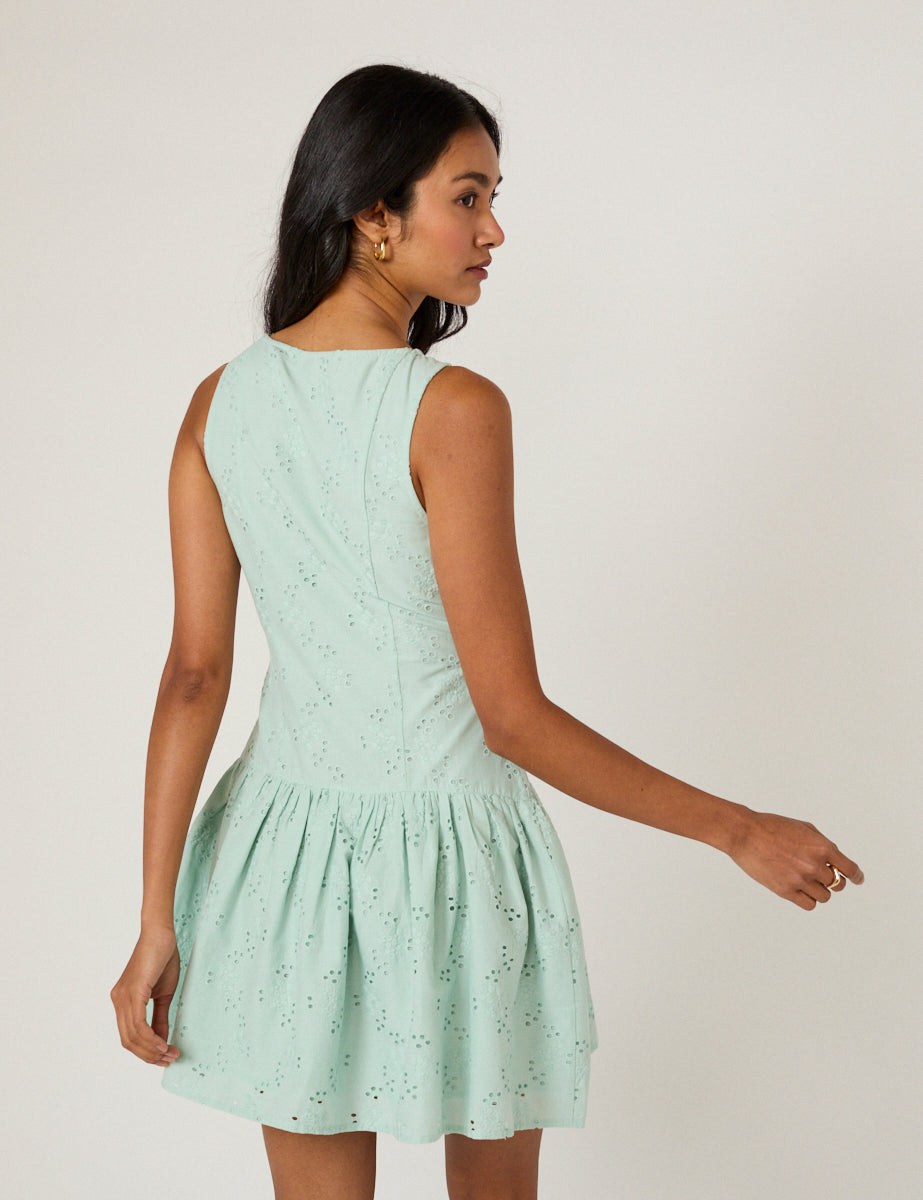 Mint Green Claudia Mini Dress
