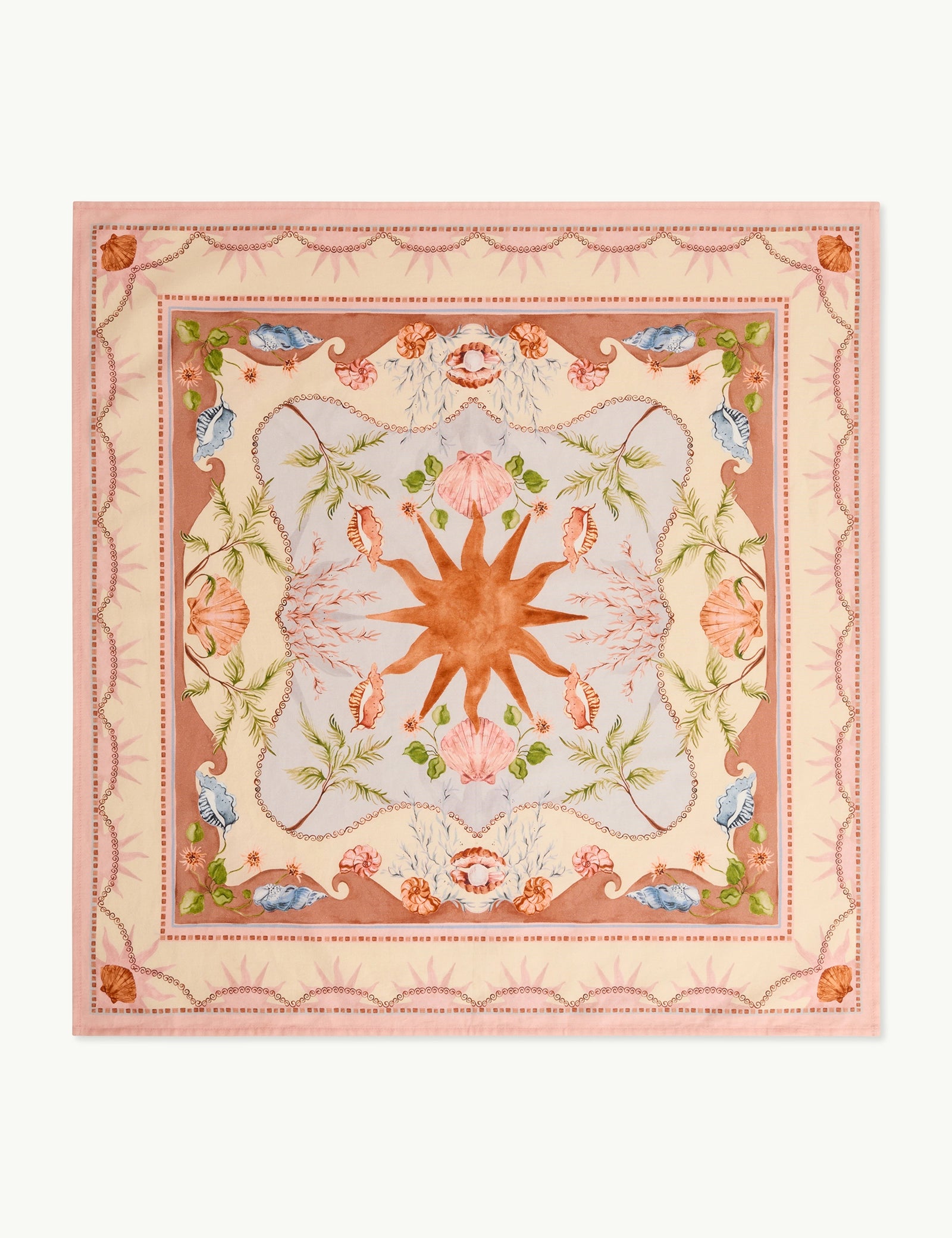Orange Printed Headscarf