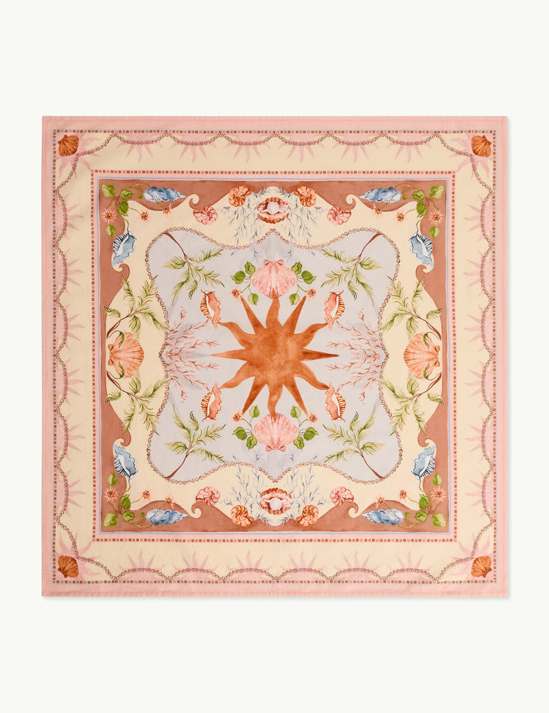 Orange Printed Headscarf