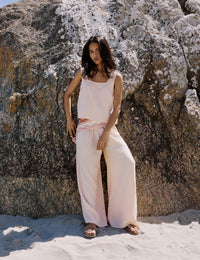 Orange Printed Head Scarf