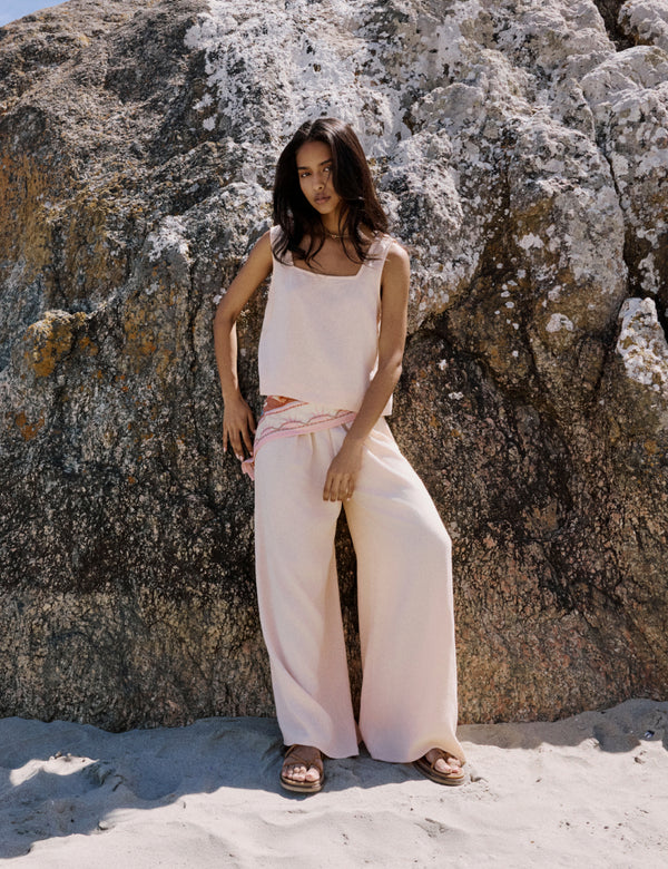 Orange Printed Head Scarf