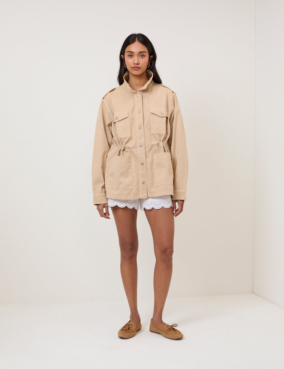 Cream Utility Jacket