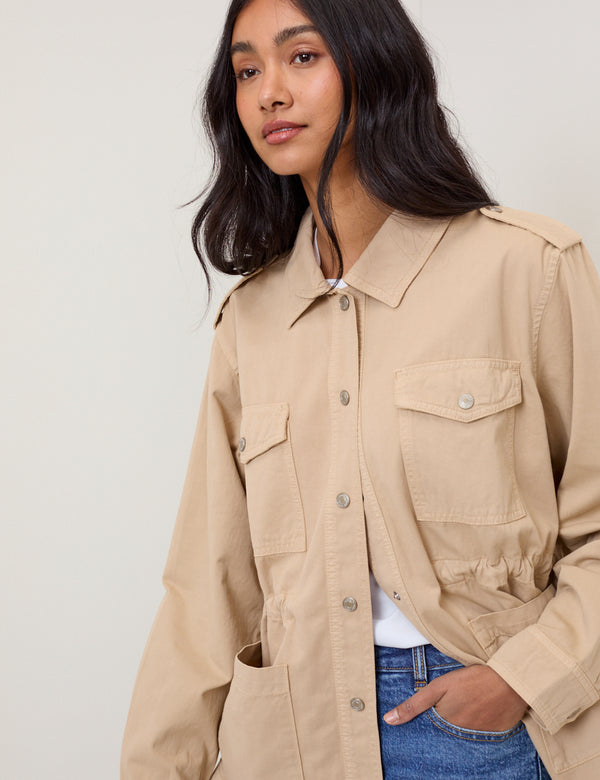 Cream Utility Jacket