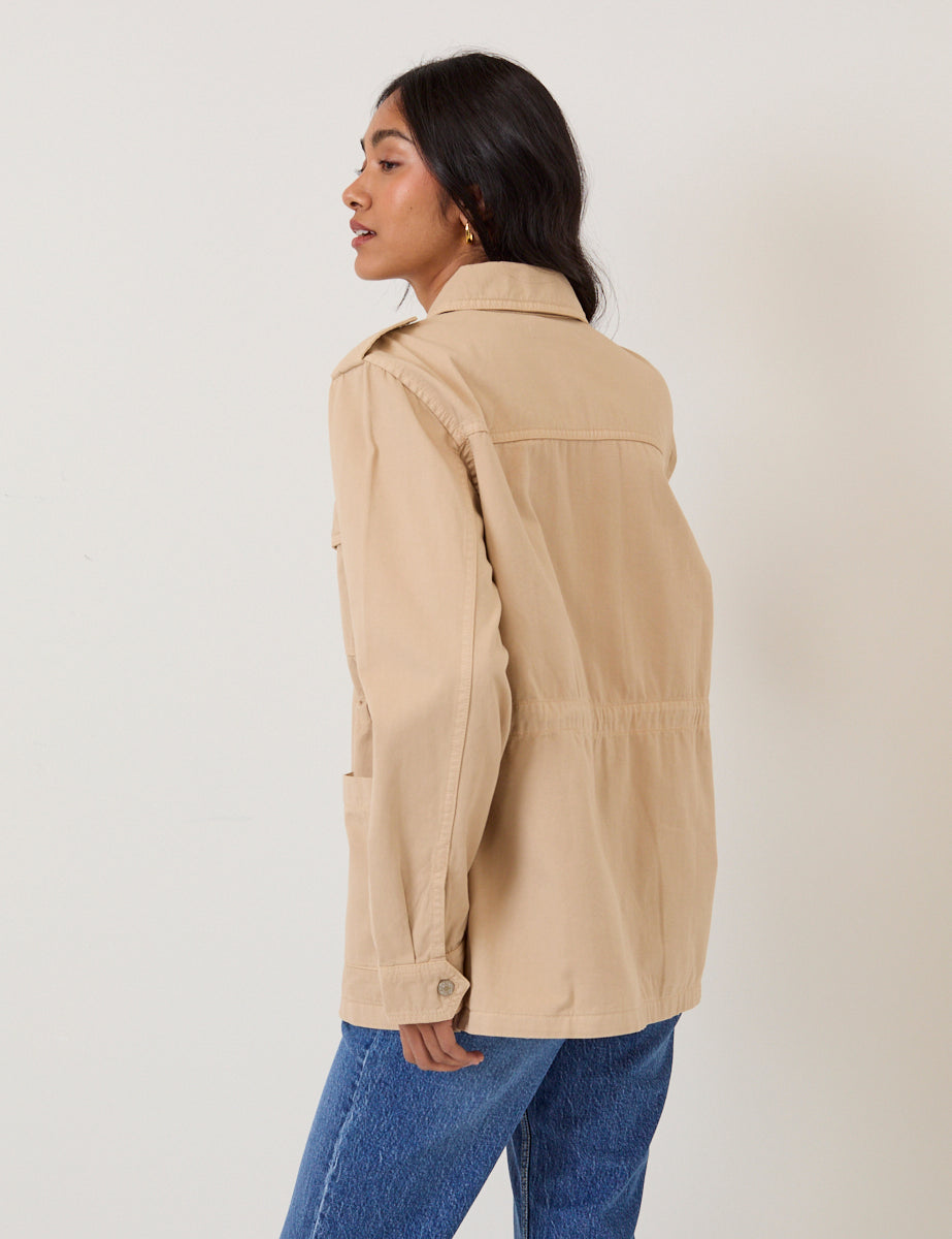 Cream Utility Jacket