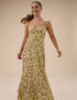 Butter Yellow Leopard Print Kiki Maxi Dress