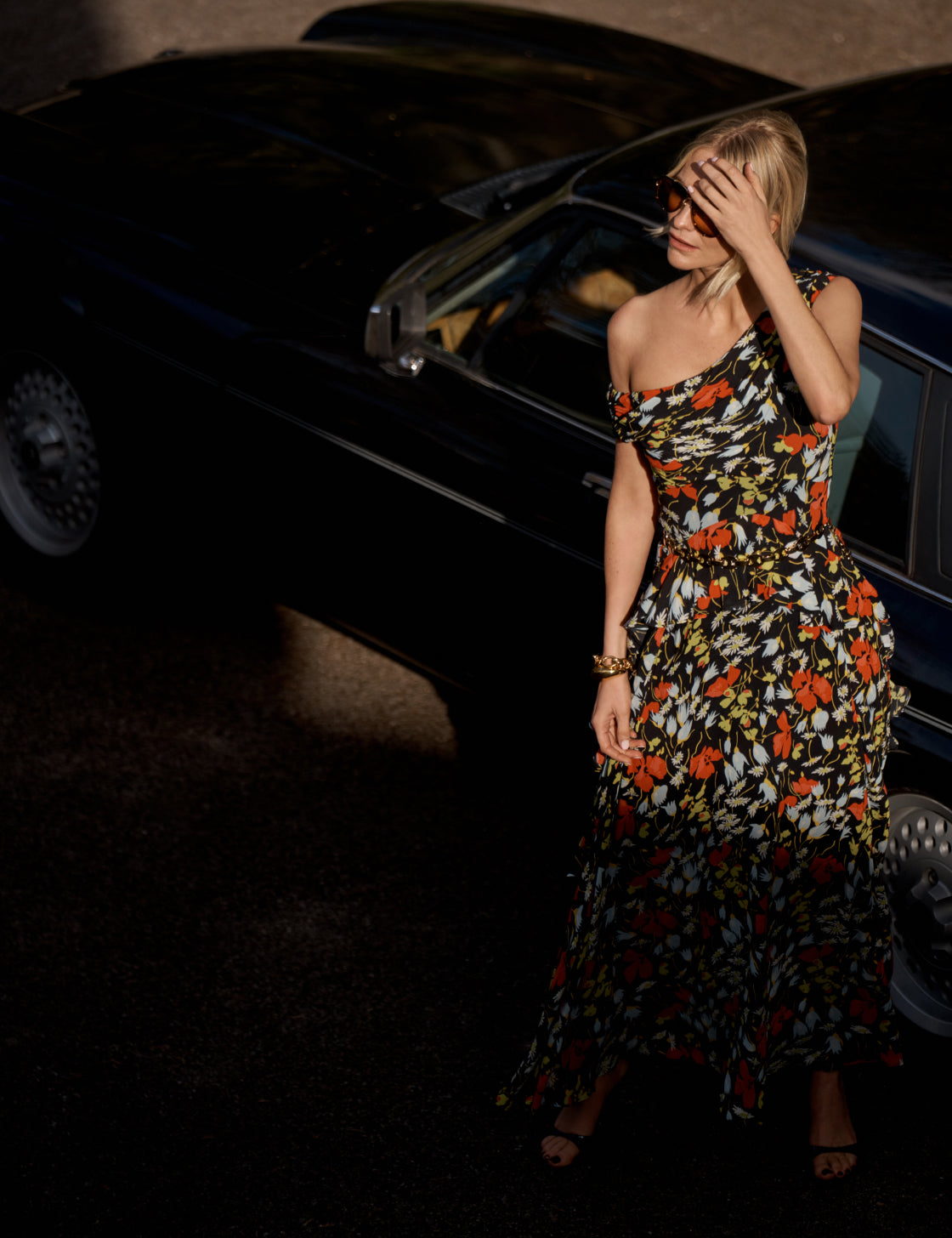 black floral off shoulder maxi dress Black Floral Off Shoulder Maxi Dress | Wedding Guest Dress