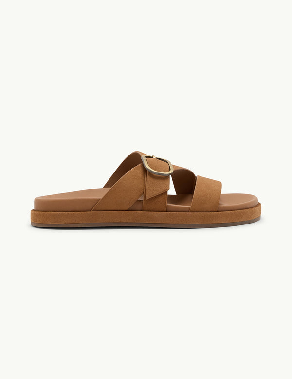 Tan Suede Sandals