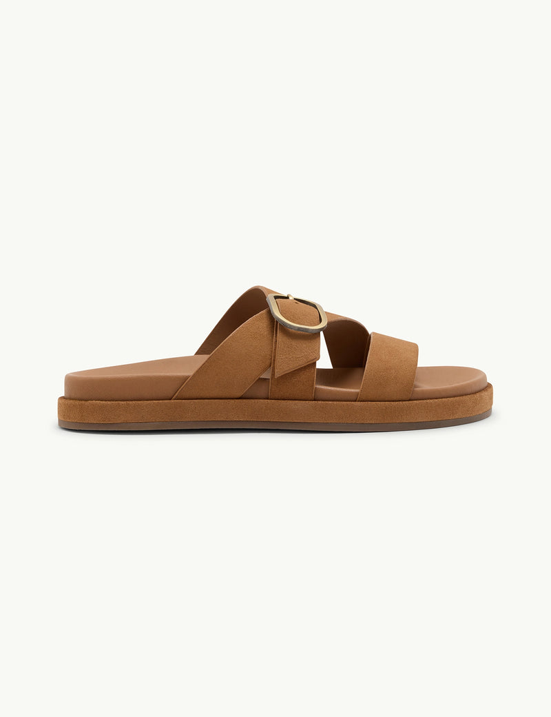 Tan Suede Sandals