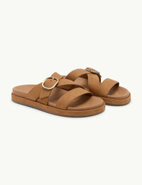 Tan Suede Sandals