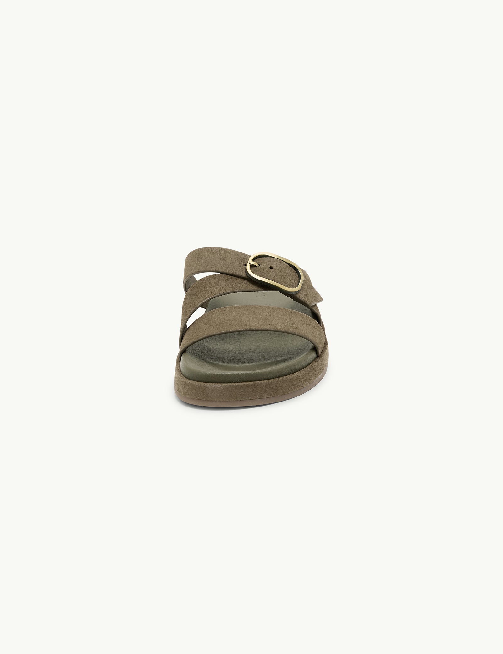 Khaki Suede Sandals