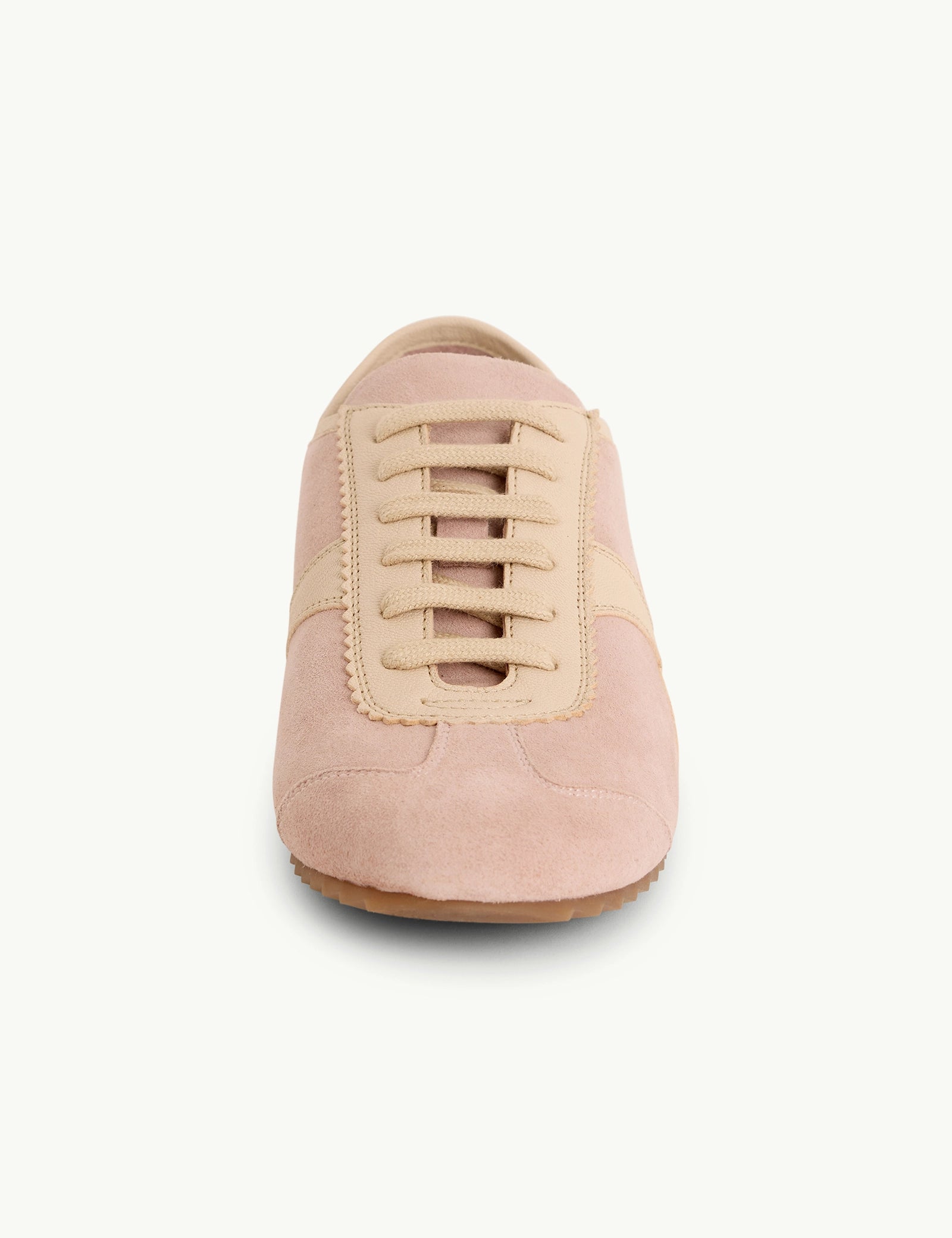 Light Pink Suede Trainers