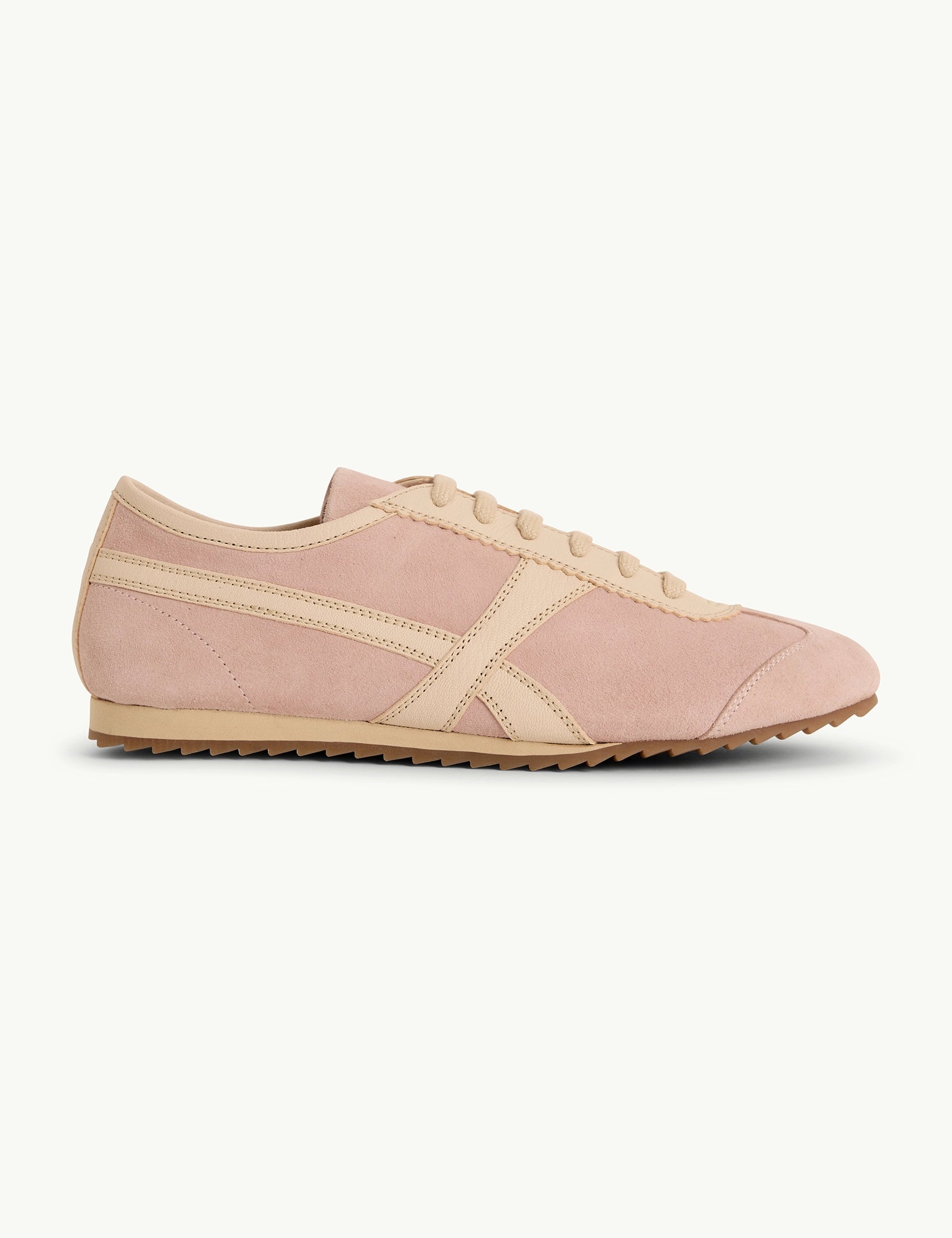 Light Pink Suede Trainers