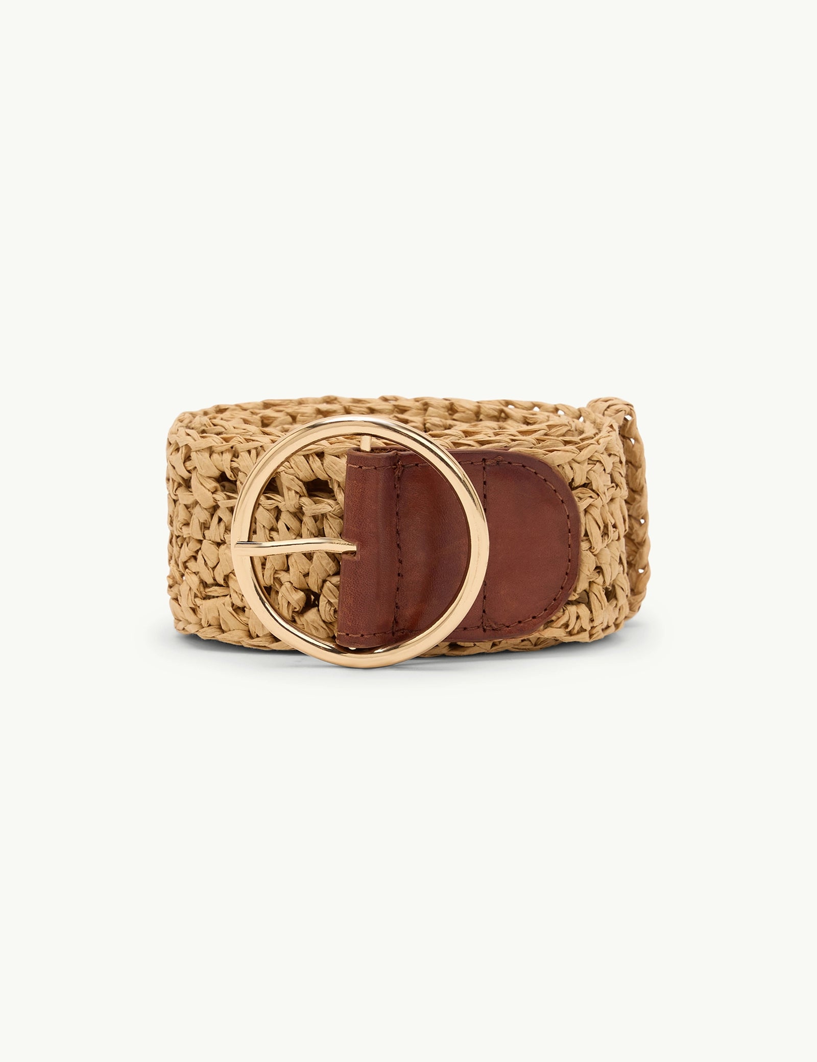 Natural Raffia Belt