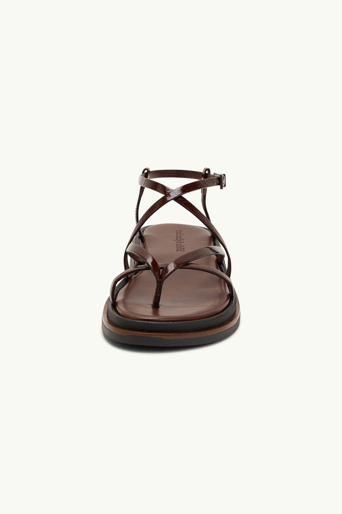 Dark Brown Strappy Sandals