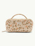 Beige Floral Makeup Bag