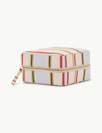 Cream Striped Jewellery Case