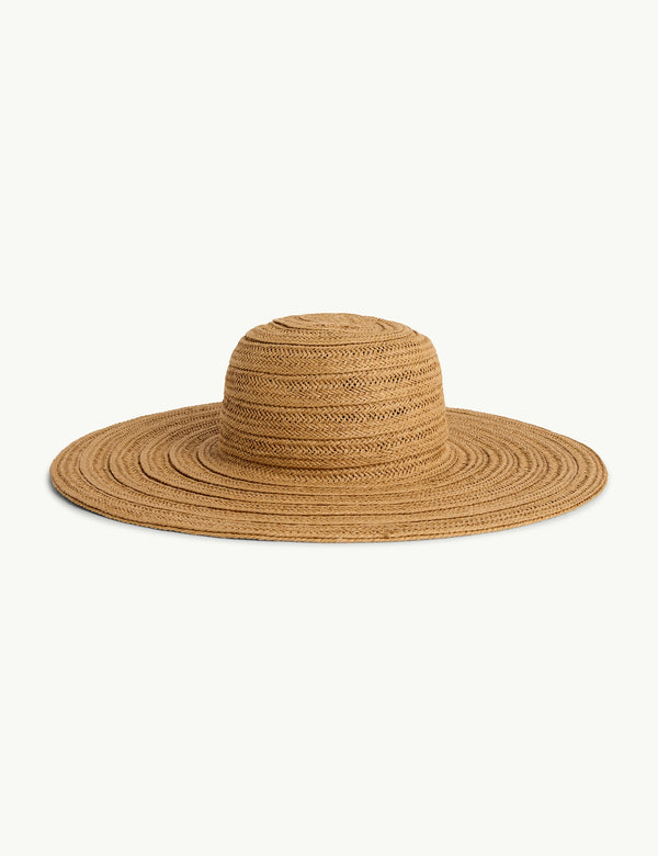 Beige Raffia Sun Hat