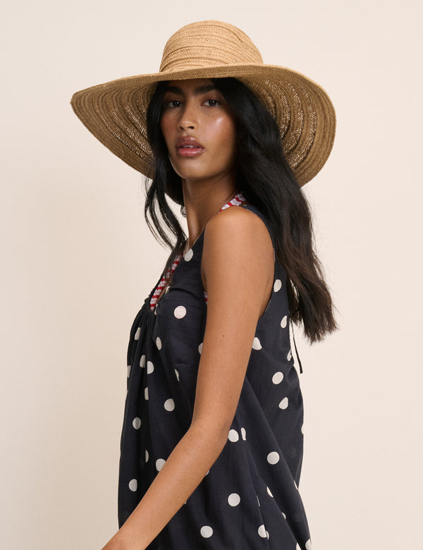 Natural Raffia Sun Hat