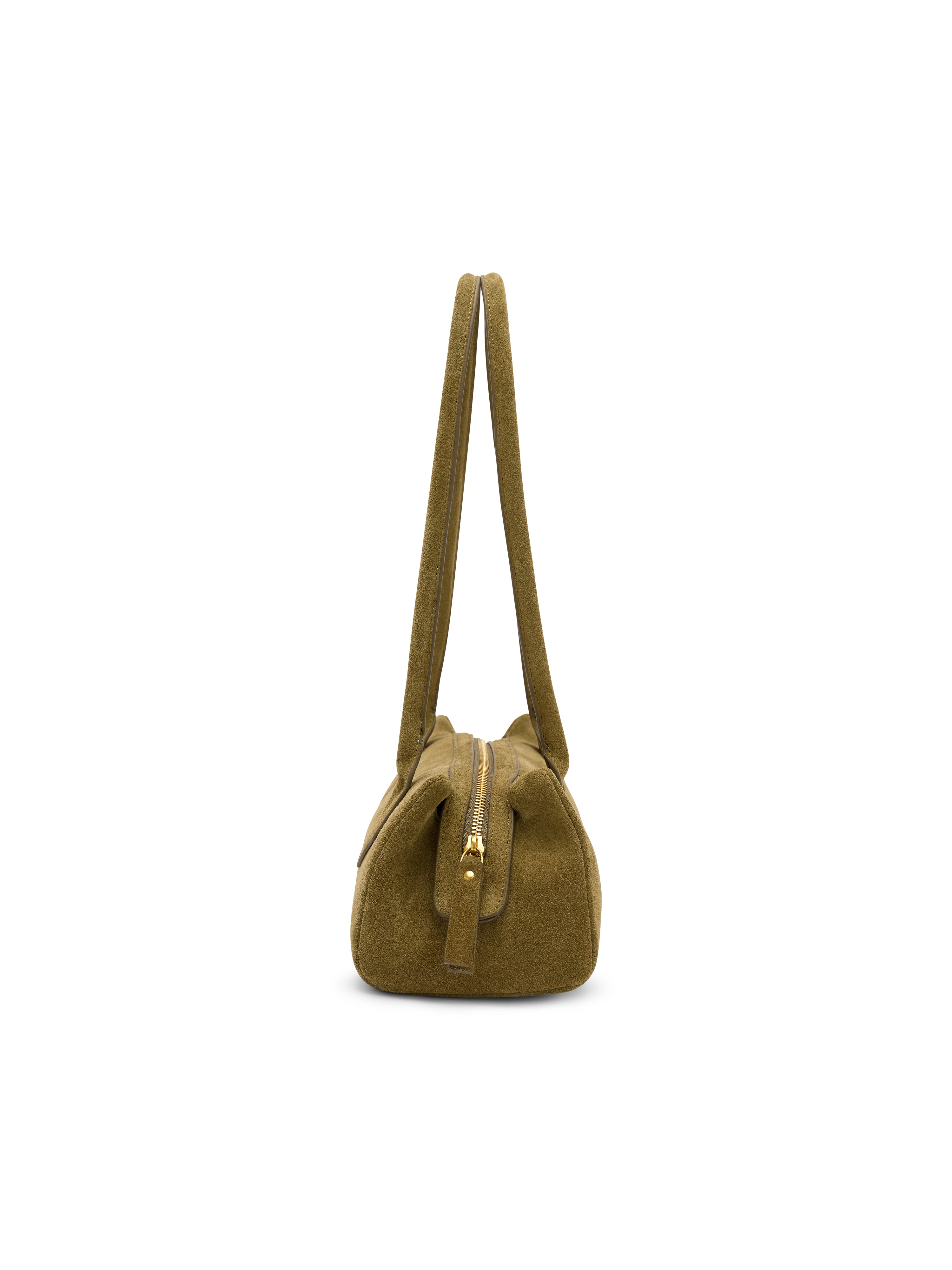 Khaki Structured Shoulder Bag