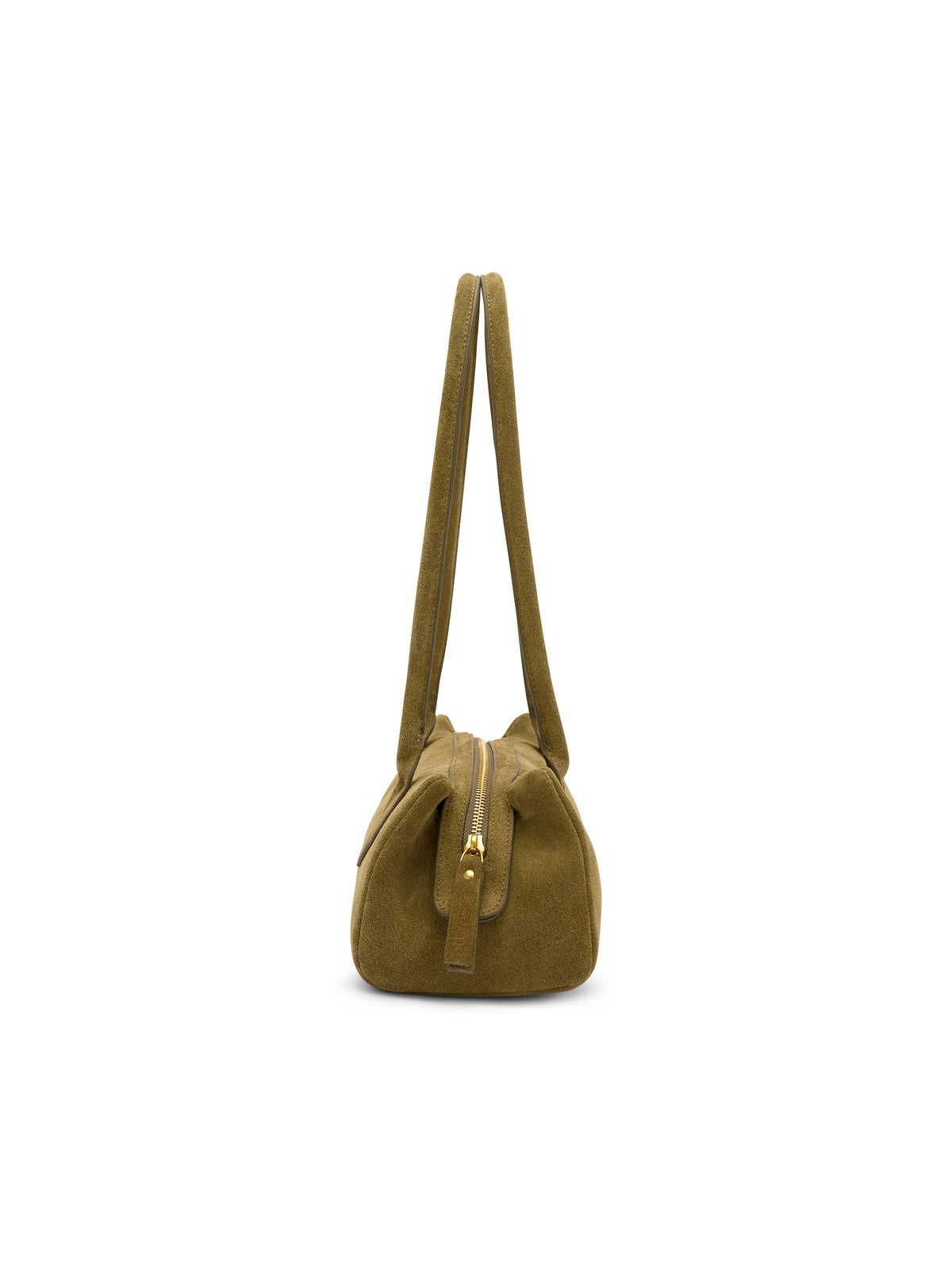 Khaki Structured Shoulder Bag