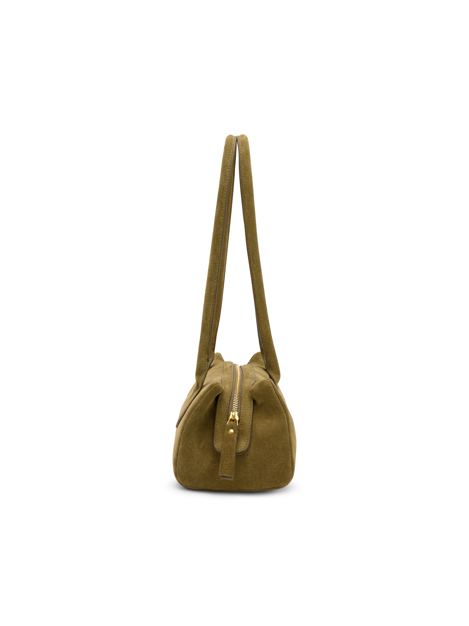 Khaki Structured Shoulder Bag
