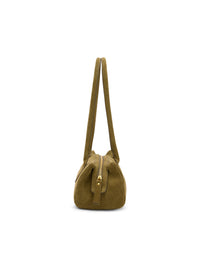 Khaki Structured Shoulder Bag