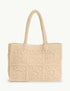 Cream Crochet Square Tote