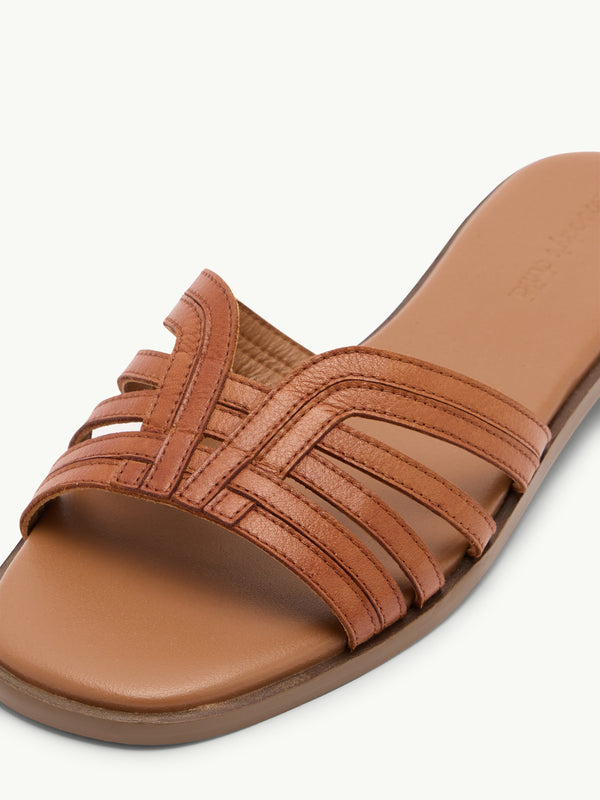 Light Brown Leather Sandals