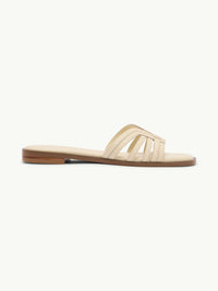 Ivory Leather Slider